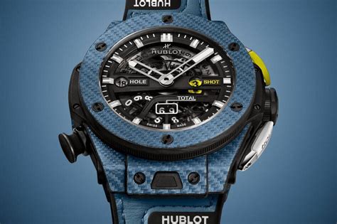 hublot golf blue carbon|Hublot releases the new Big Bang Unico Golf 45MM in Sky Blue .